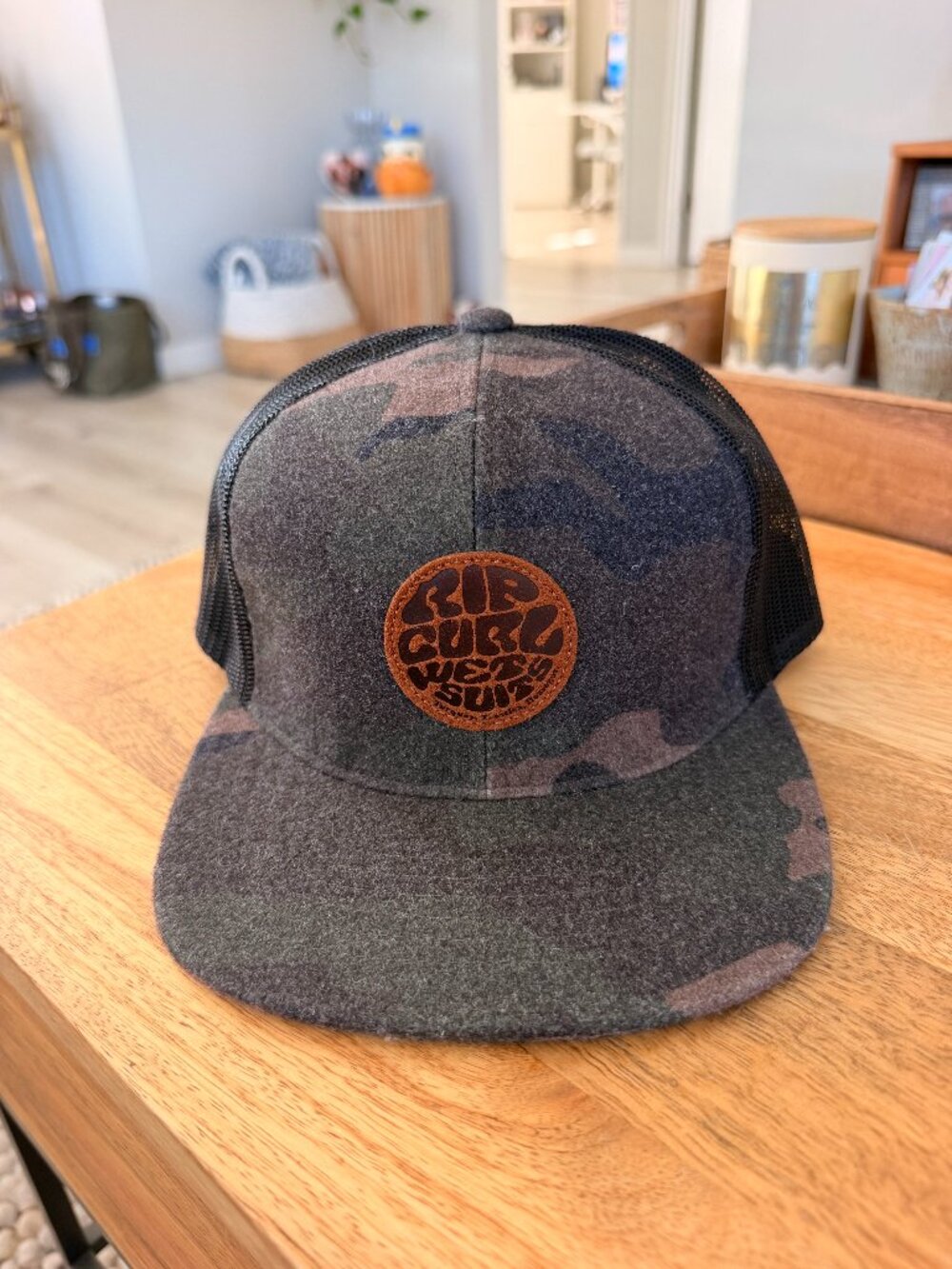 Rip Curl Wetty Trucker Hat – Dark Olive Camo (Discontinued)